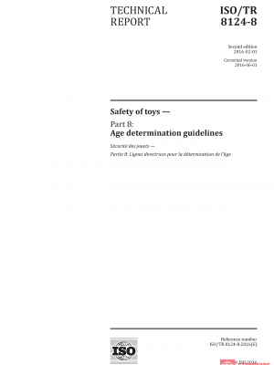 ISO/TR 8124-8:2016 PDF