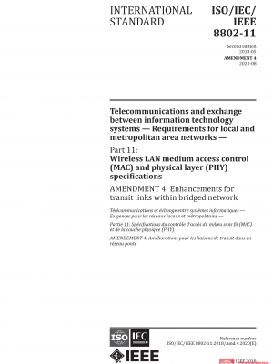 ISO/IEC/IEEE 8802-11:2018/AMD4:2020 PDF