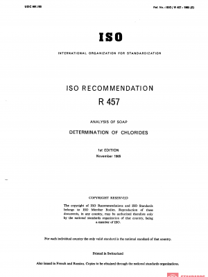 ISO/R 457:1985 PDF
