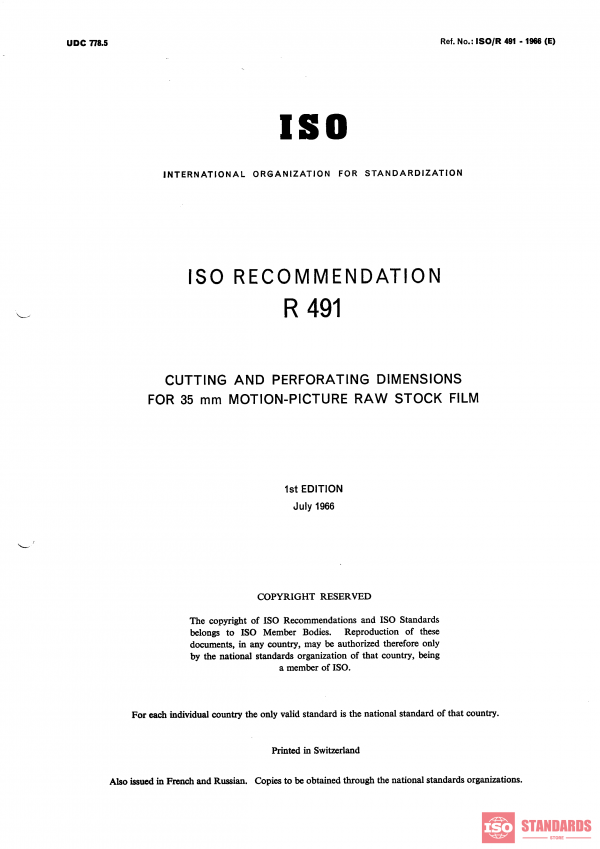 ISO/R 491:1966 PDF