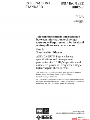 ISO/IEC/IEEE 8802-3:2021/AMD5:2021 PDF