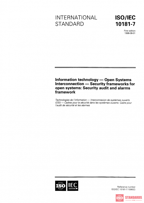 ISO/IEC 10181-7:1996 PDF