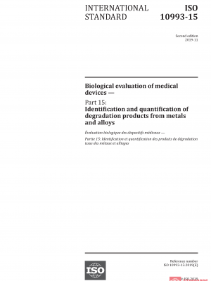 ISO 10993-15:2019 PDF