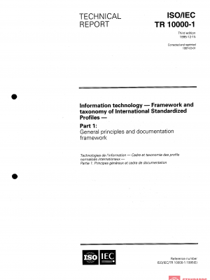 ISO/IEC TR 10000-1:1995 PDF