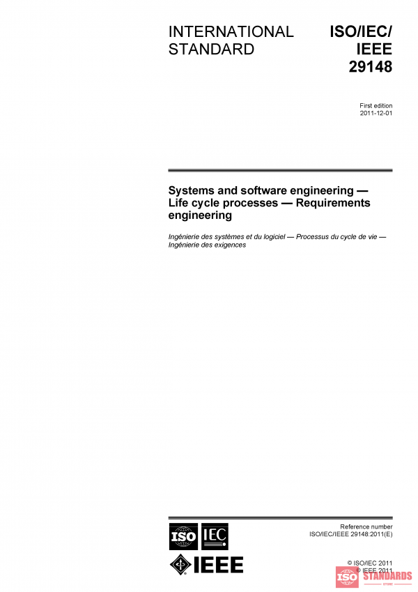 ISO/IEC/IEEE 29148:2011 PDF