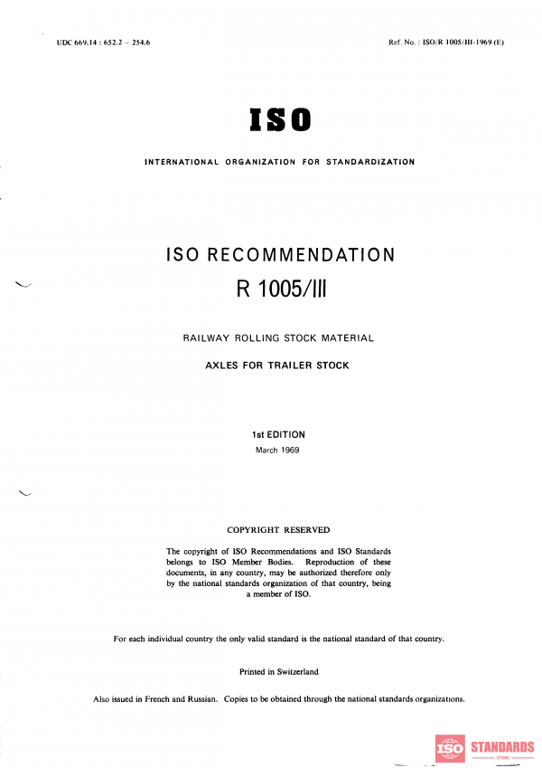 ISO/R 1005-3:1969 PDF