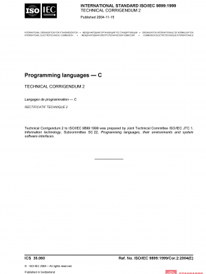 ISO/IEC 9899:1999/Cor 2:2004 PDF