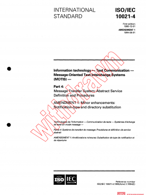 ISO/IEC 10021-4:1990/AMD1:1994 PDF