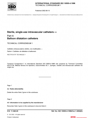 ISO 10555-4:1996/Cor 1:2002 PDF