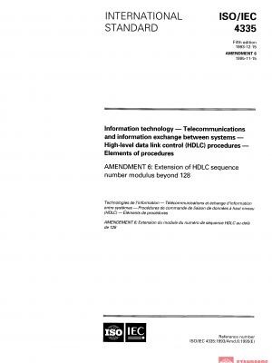 ISO/IEC 4335:1993/Amd 6:1995 PDF