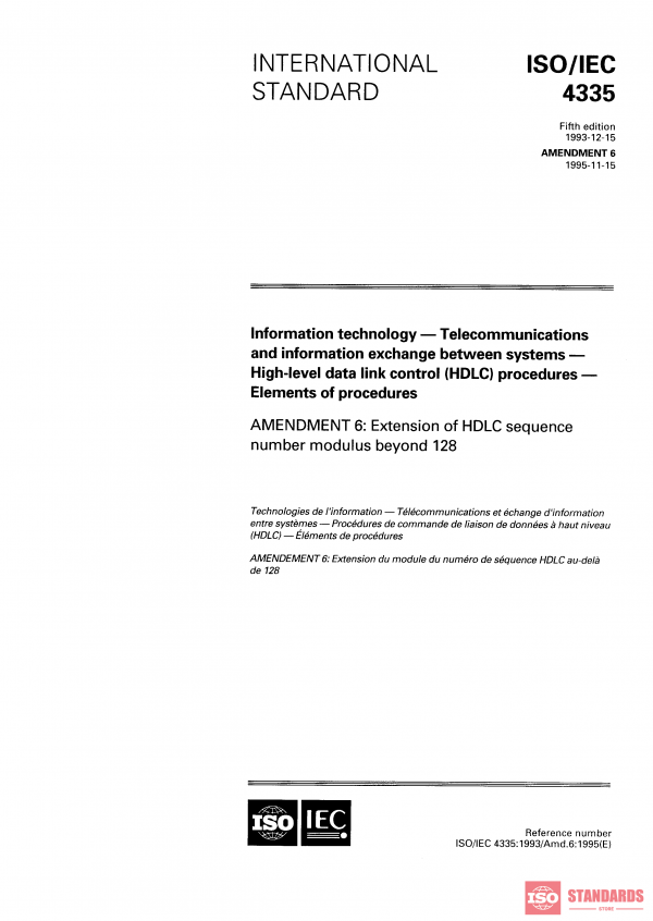 ISO/IEC 4335:1993/Amd 6:1995 PDF