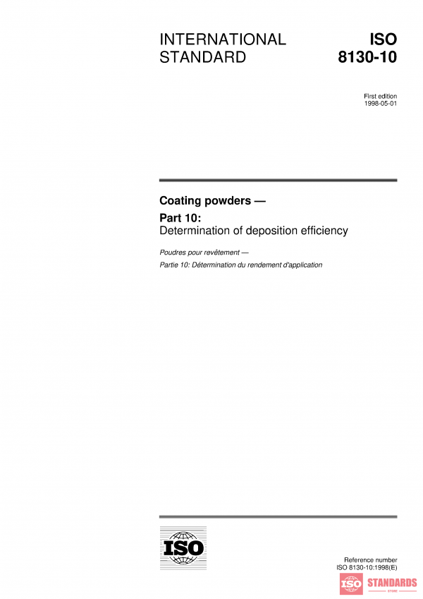 ISO 8130-10:1998 PDF