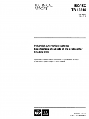 ISO/TR 13345:1994 PDF
