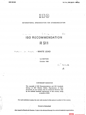 ISO/R 511:1966 PDF