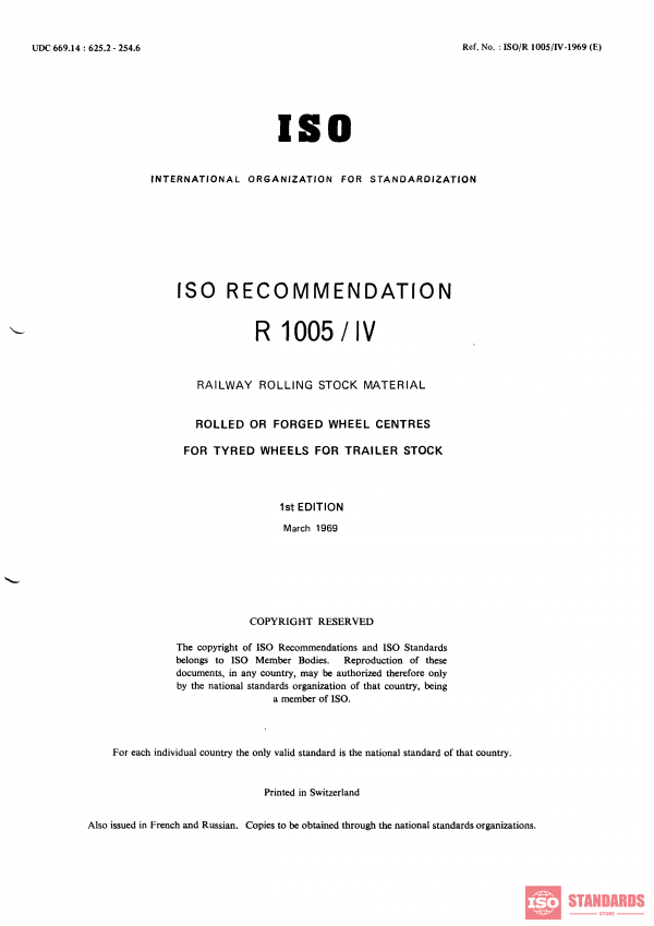 ISO/R 1005-4:1969 PDF