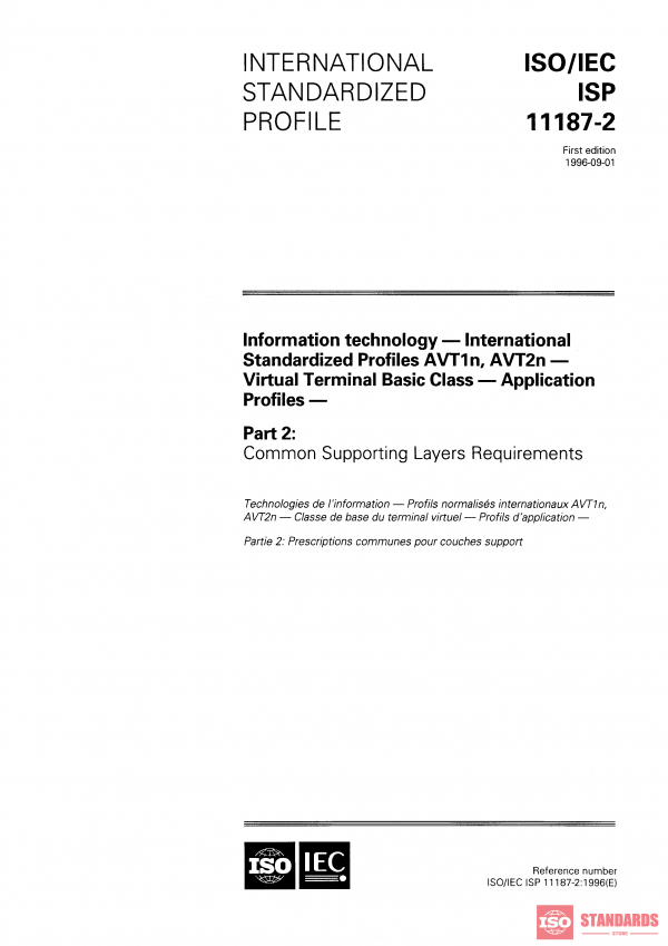 ISO/IEC ISP 11187-2:1996 PDF