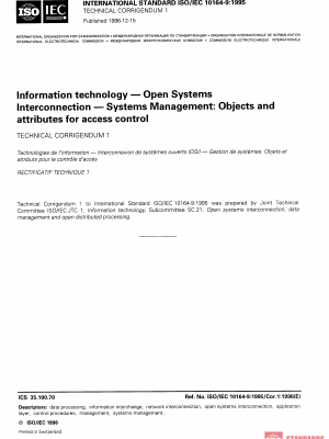 ISO/IEC 10164-9:1995/Cor 1:1996 PDF