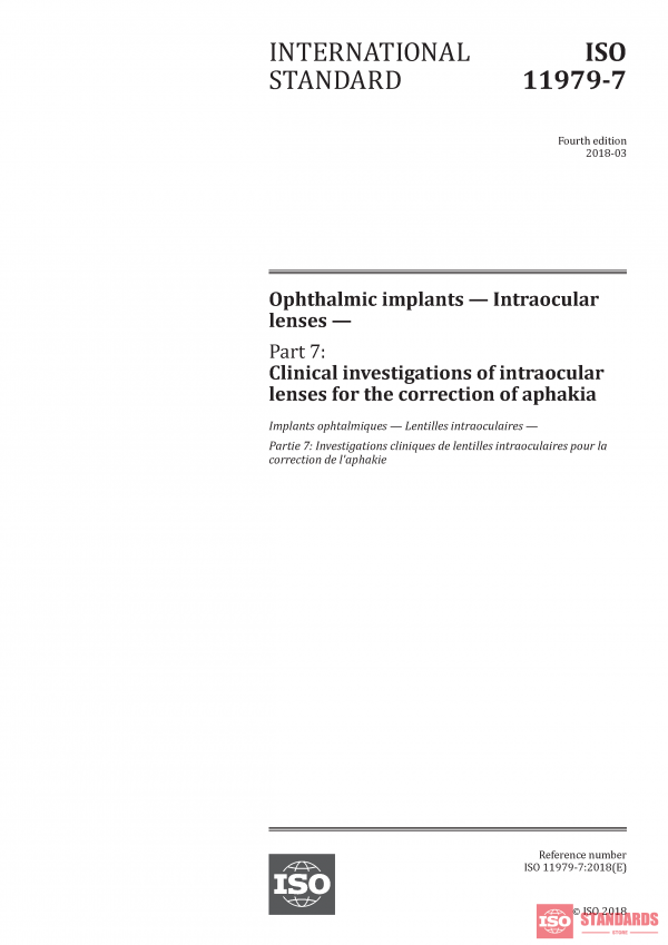 ISO 11979-7:2018 PDF