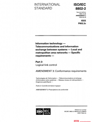 ISO/IEC 8802-2:1994/Amd 3:1995 PDF