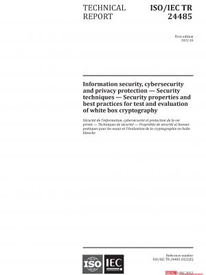 ISO/IEC TR 24485:2022 PDF